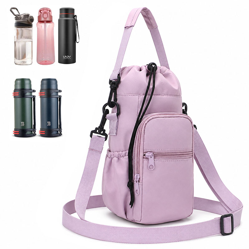 Hydration Pack Outdoor - Tragbare Isolierte Wasserflaschentasche mit Handyfach, Verstellbarem