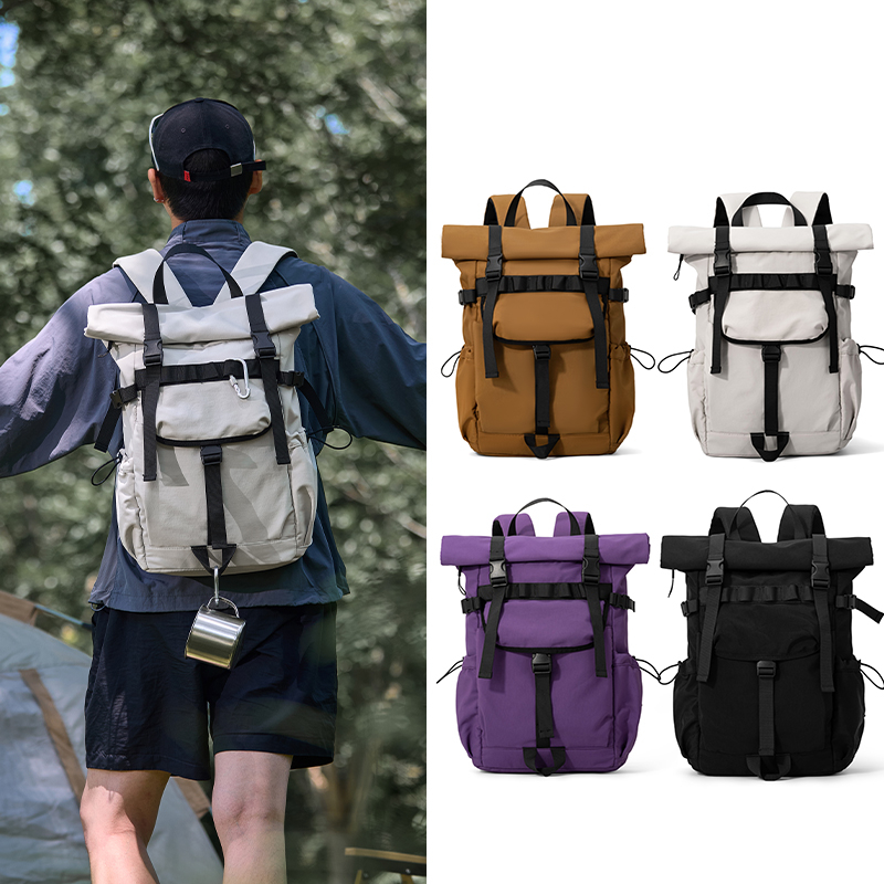 Hiking Backpack Waterproof - Neuer Herren-Rucksack mit Rollverschluss, erweiterbar, für