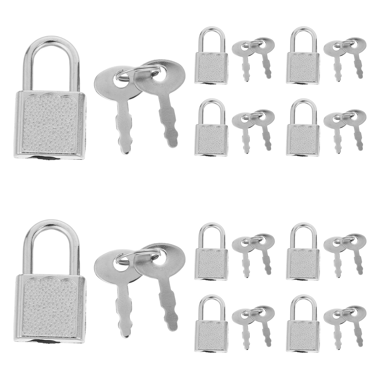 Backpack Lock Combo - 10 Sets Mini-Piratenschlösser mit Schlüsselkombination, Vintage-Metallkofferschloss