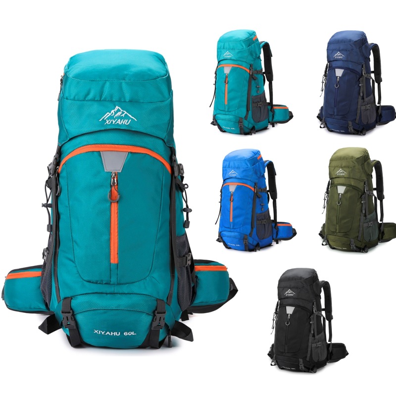 Rain Cover Backpack - 60L Camping-Rucksack Reisetasche für Männer Große