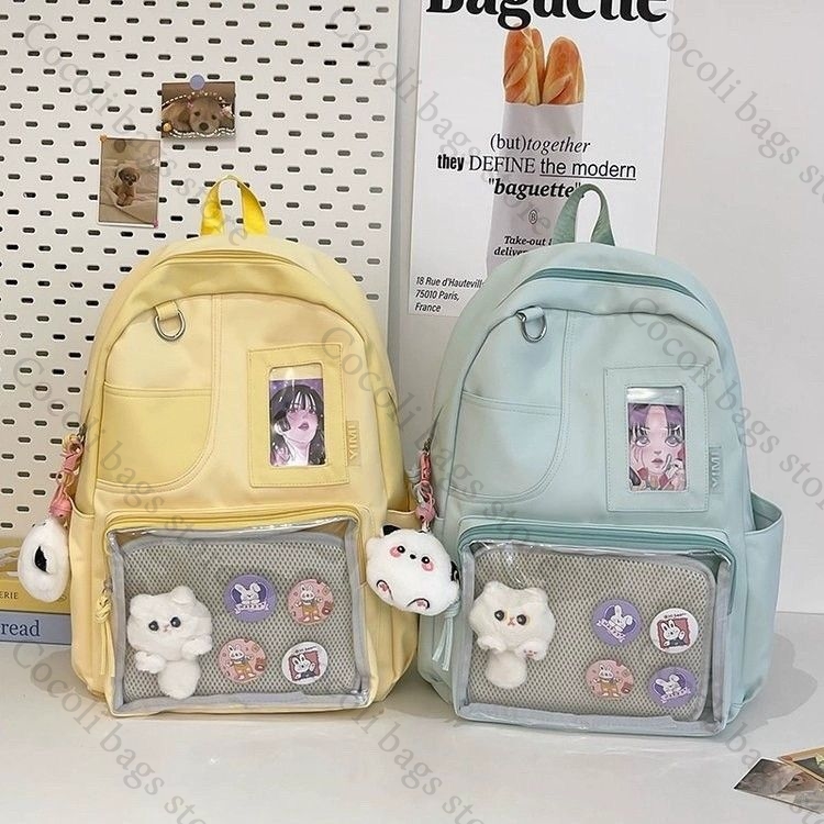 Canvas Backpack Casual - Einfarbiger Candy-Color-Rucksack Ita Bag Itabag Rucksack