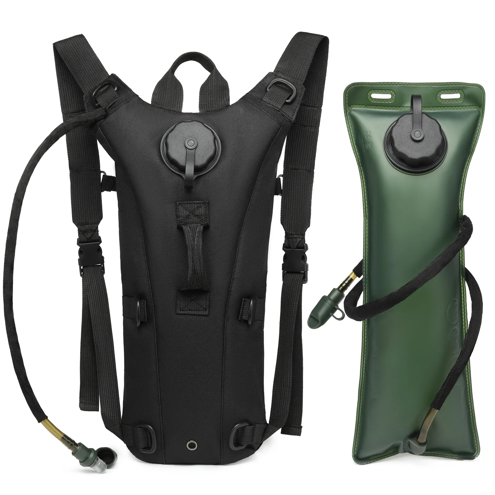 Urban Backpack Tactical - Militärischer taktischer Kamelrucksack mit 3L wasserdichter