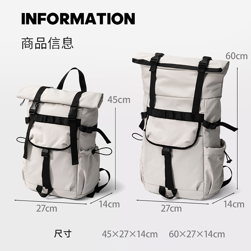 Neuer Herren-Rucksack mit Roll – Hiking Backpack Waterproof Bewertung und Preis