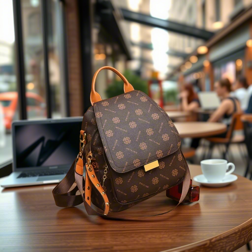 Retro bedruckter Rucksack für  – Leather Backpack Vintage Bewertung und Preis