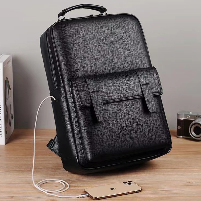 Luxuriöser Herren-Lederrucksac – Laptop Backpack 15.6 Bewertung und Preis